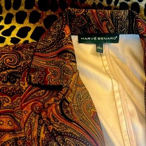 Harve Benard by Benard Holtzman , Brown   Paisley Blazer, size L Unisex